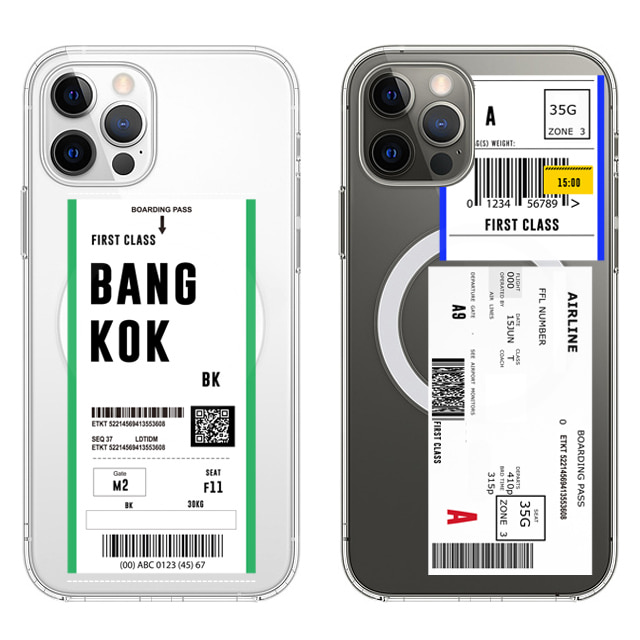 아이폰15 프로 맥스 항공권 티켓 투명 맥세이프 케이스