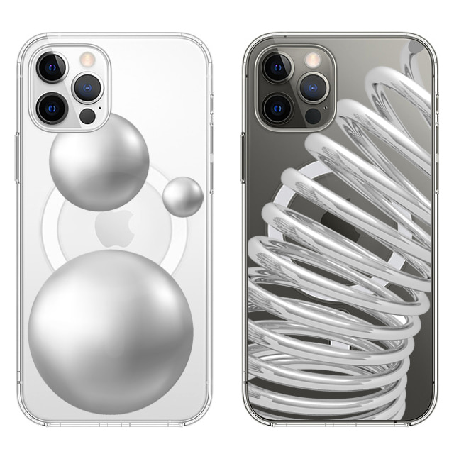 아이폰11 프로 맥스 크롬 스프링 투명 맥세이프 케이스